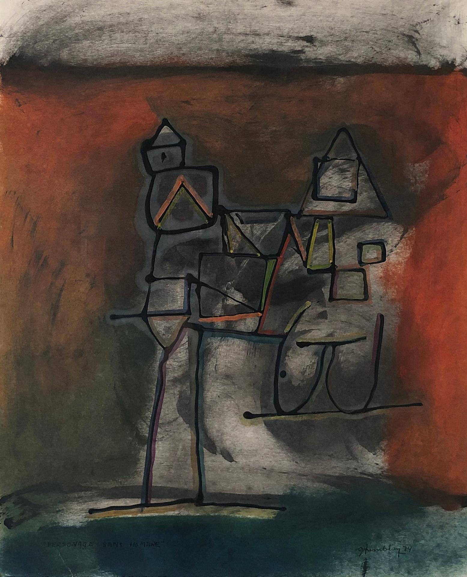 Gérard Tremblay (1928-1992) - Personnage sans ombre, 1974