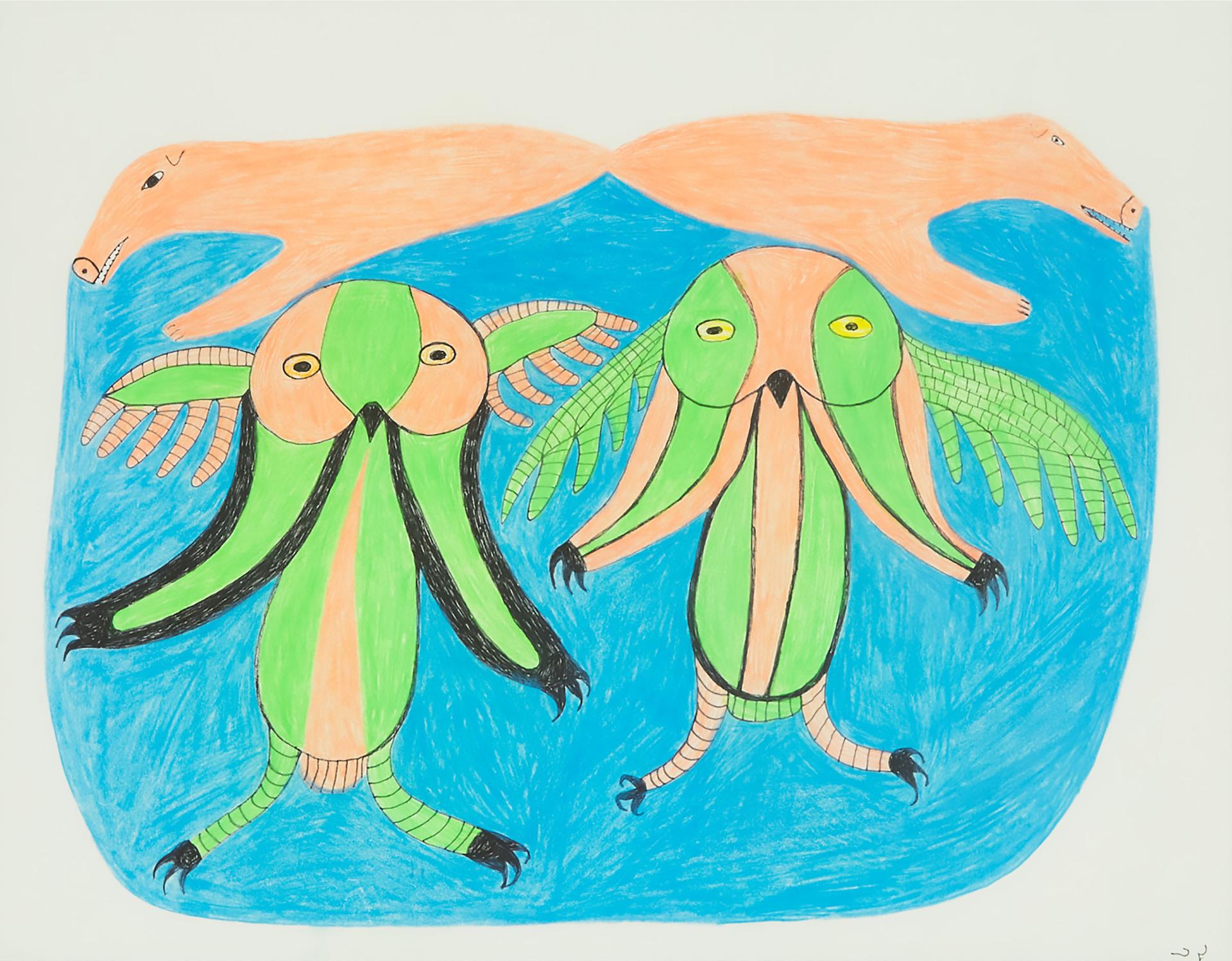 Lucy Qinnuayuak (1915-1982) - Untitled