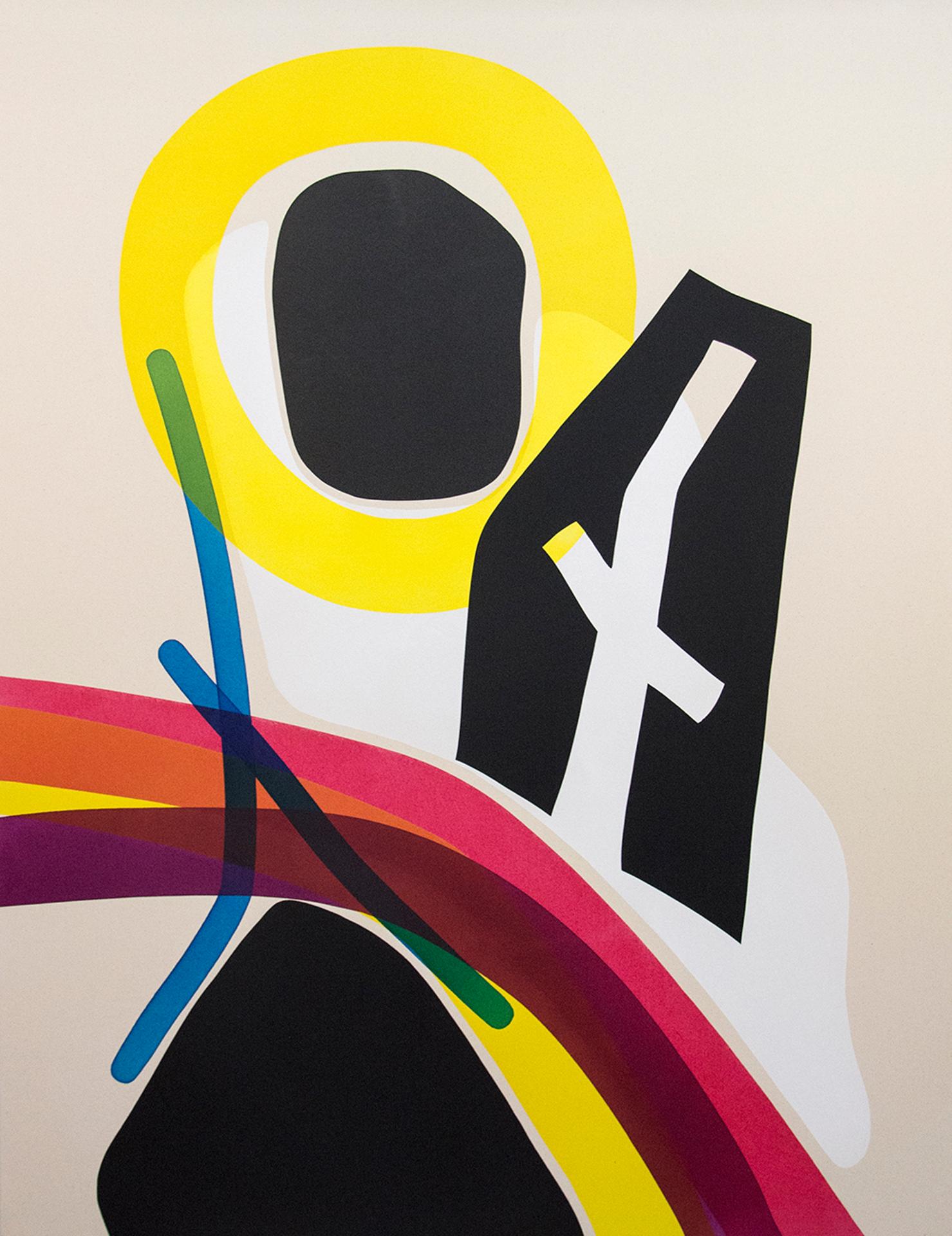 Aron Hill - Figure with Cross Like Cutout, 2016