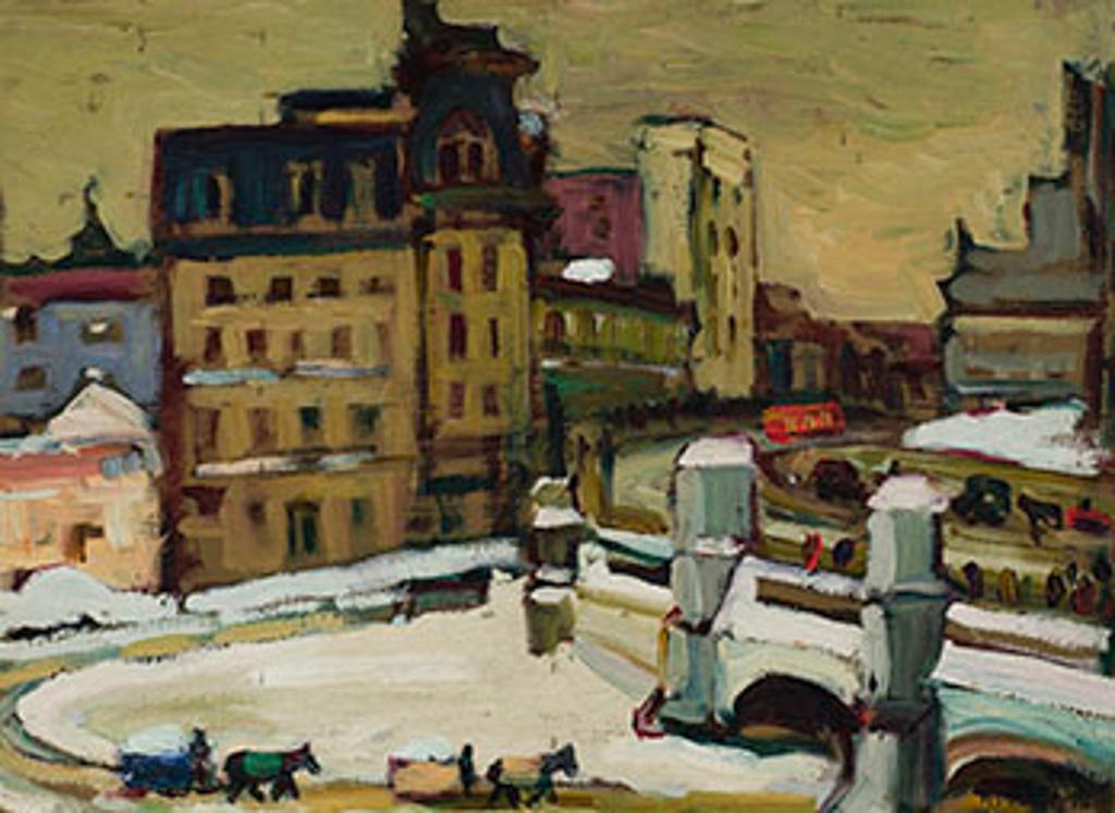 Kathleen Moir Morris (1893-1986) - Street Scene in Ottawa
