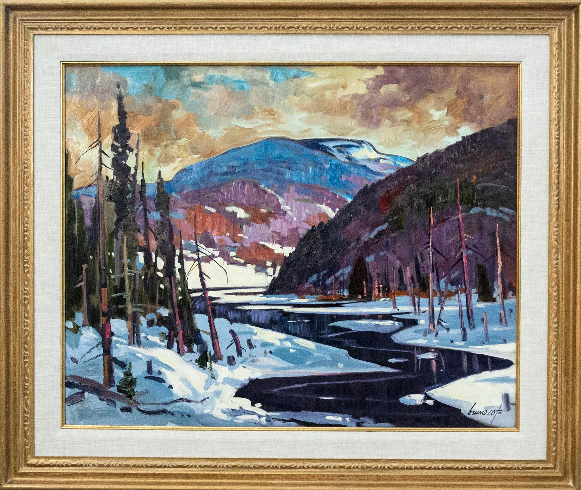 Bruno Côté (1940-2010) - Dégel rivière Malbaie