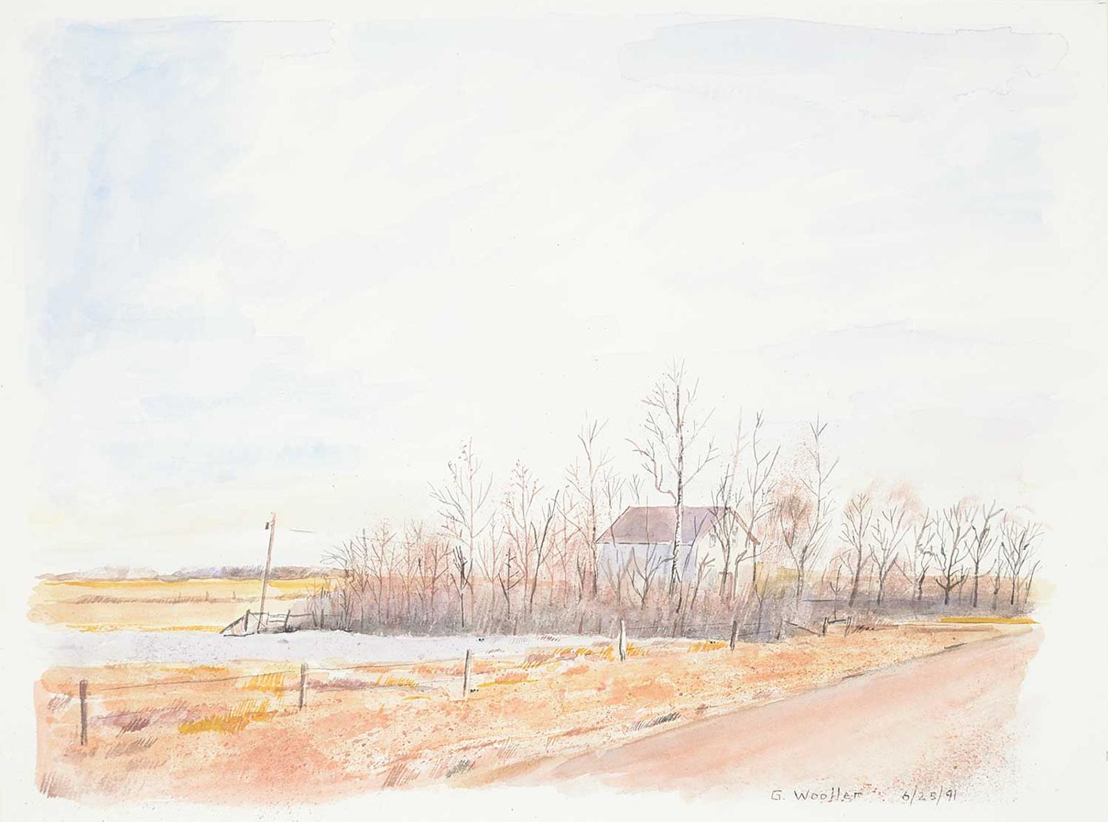 Geoffrey Wooller (1942) - Untitled - Power to the Old Farm House