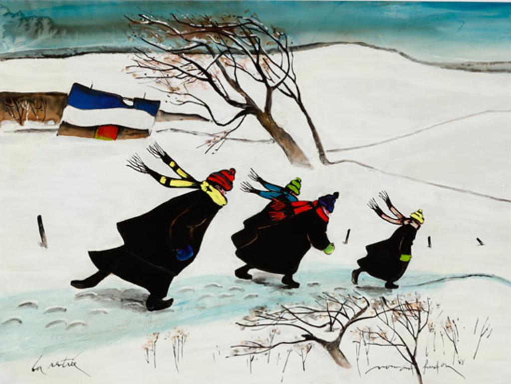 Normand Hudon (1929-1997) - Skaters (03270/542)