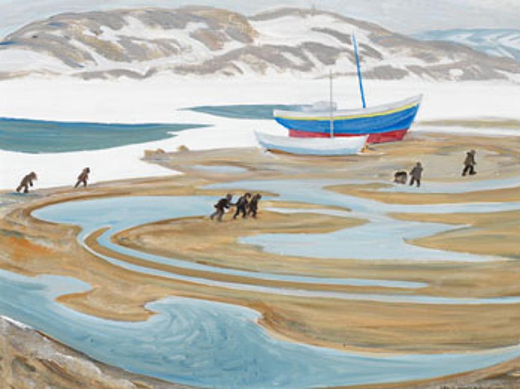 Doris Jean McCarthy (1910-2010) - The Trek to School, Cape Dorset