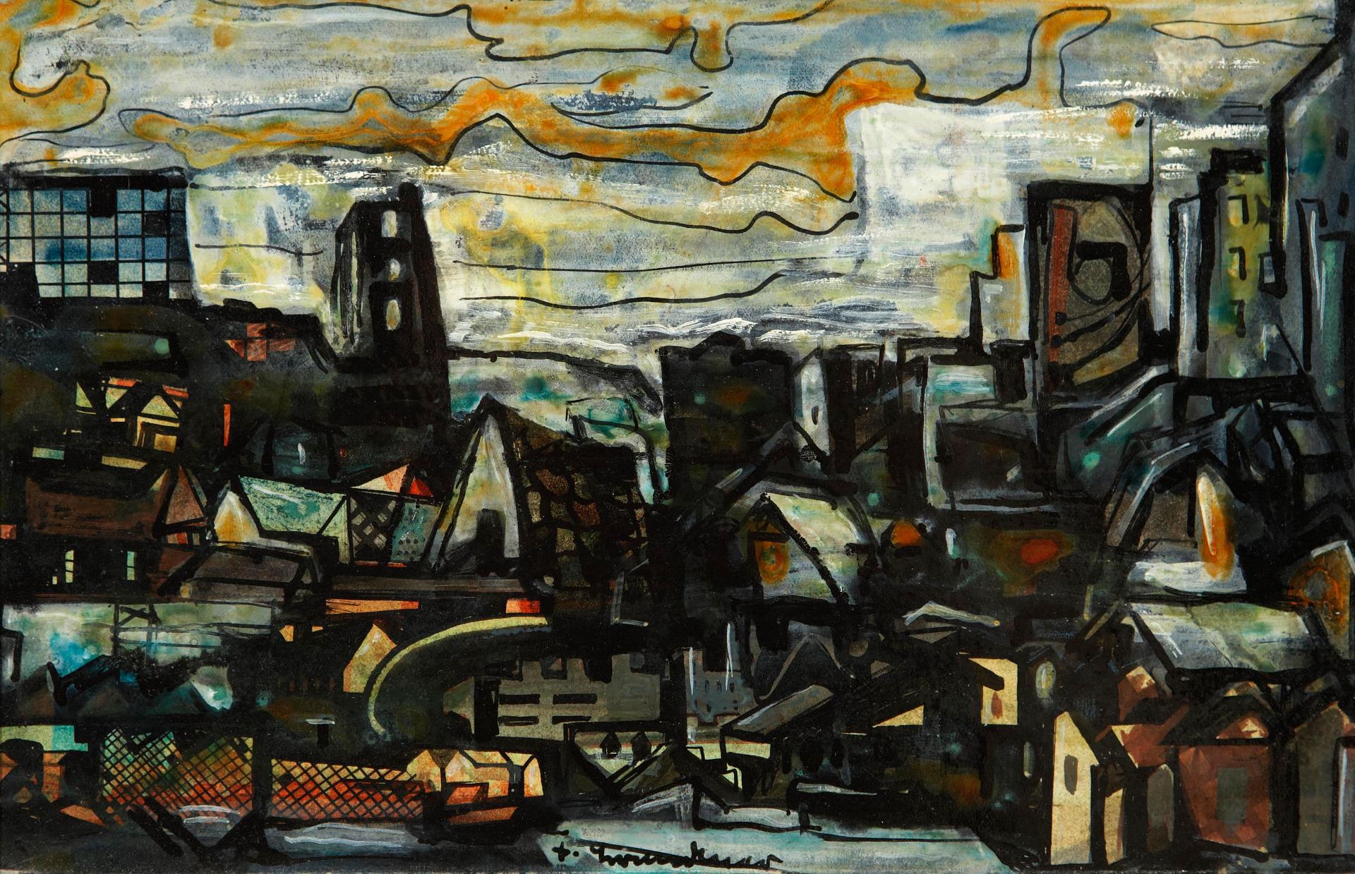 Fritz Brandtner (1896-1969) - City