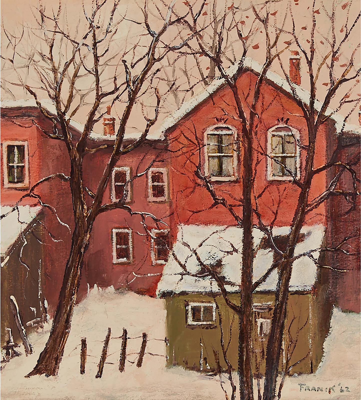 Albert Jacques Franck (1899-1973) - Ontario St. Backyards In 1962