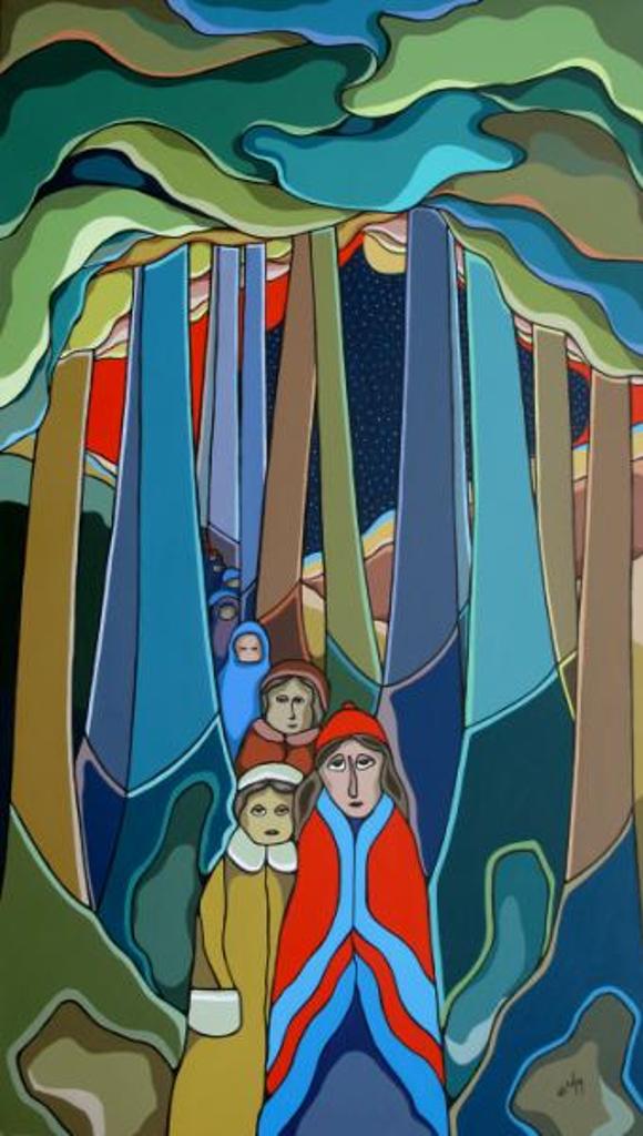 Daphne Odjig (1919-2016) - In Search Of Wonder; 1987