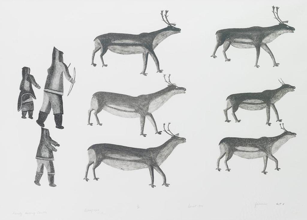 Jamasie Teevee (1910-1985) - Family Hunting Caribou