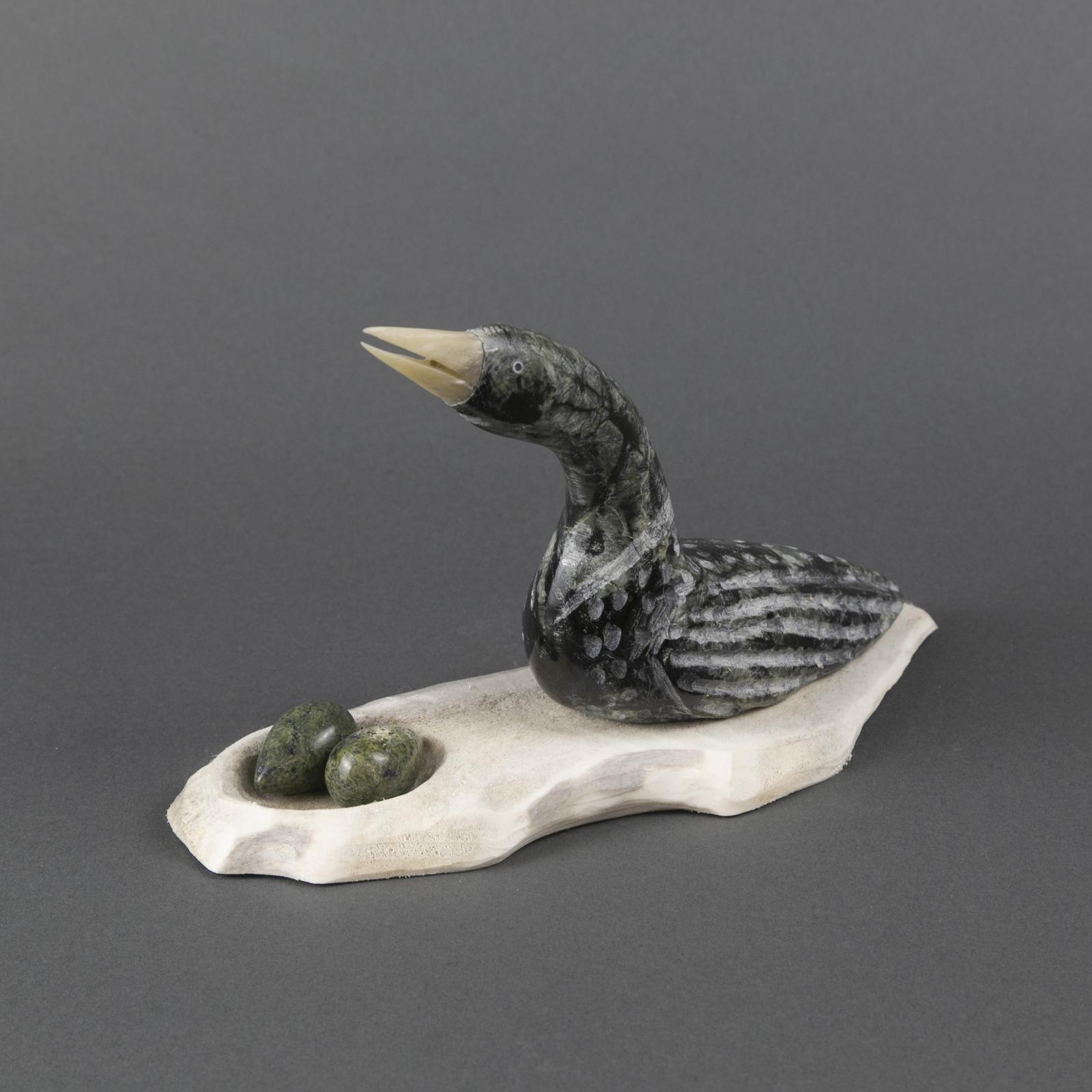 Isaac Panigayak (1950) - Loon In Nest