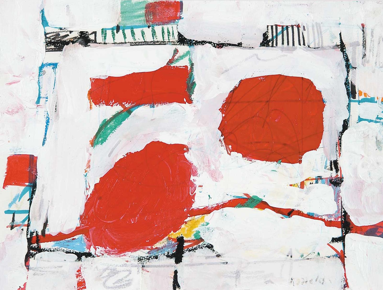 Willam Smith Ronald (1926-1998) - Untitled - Abstract in Red and White
