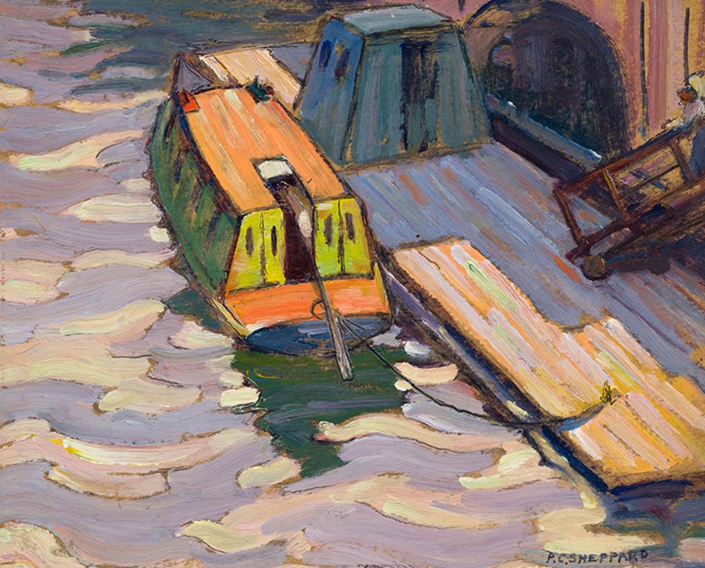Peter Clapham (P.C.) Sheppard (1882-1965) - Canal Scene