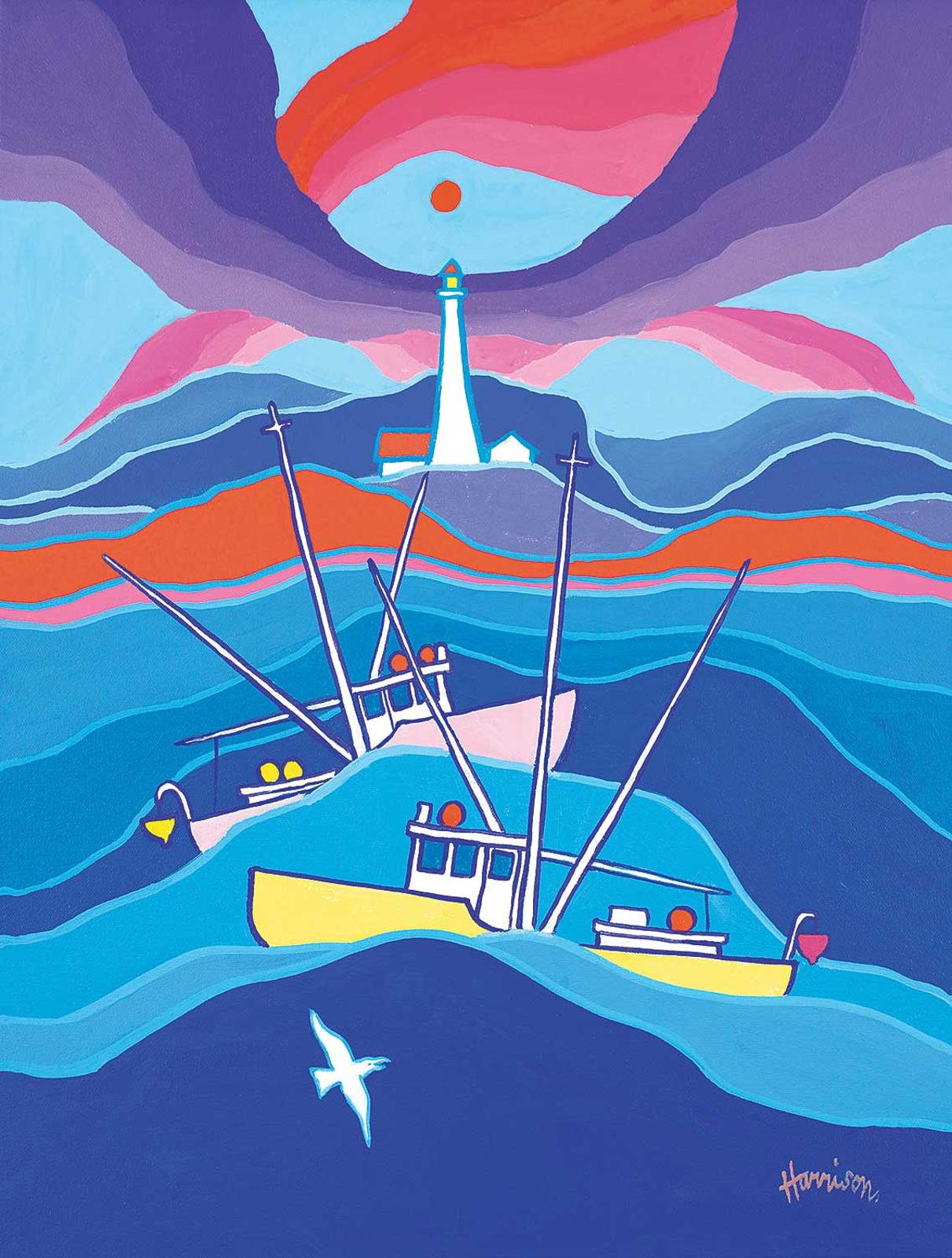 Ted Harrison (1926-2015) - Passing Friends