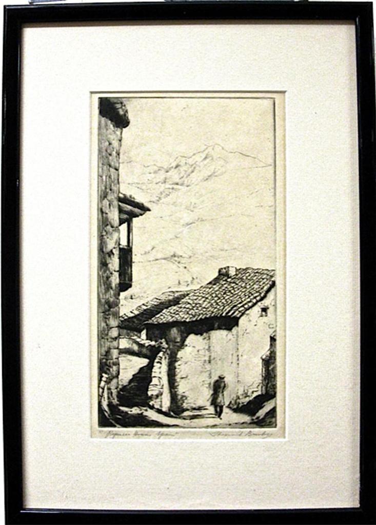 Frank Leonard Brooks (1911-1989) - Pyrenee Houses, Spain