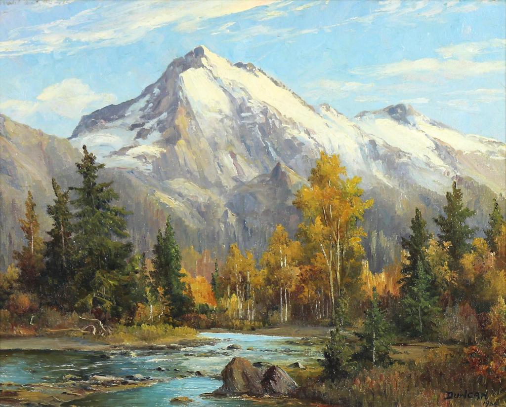Duncan Mackinnon Crockford (1922-1991) - The Saddleback From Bowfort Creek; 1966