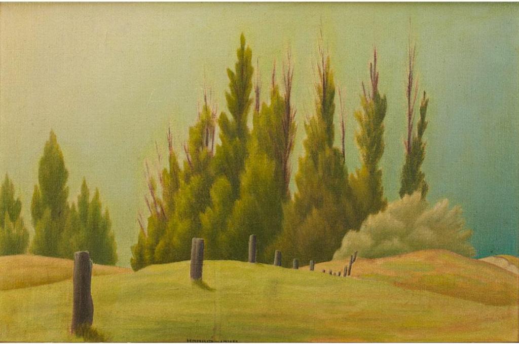 Lawren Phillips Harris (1910-1994) - Poplars, 1940