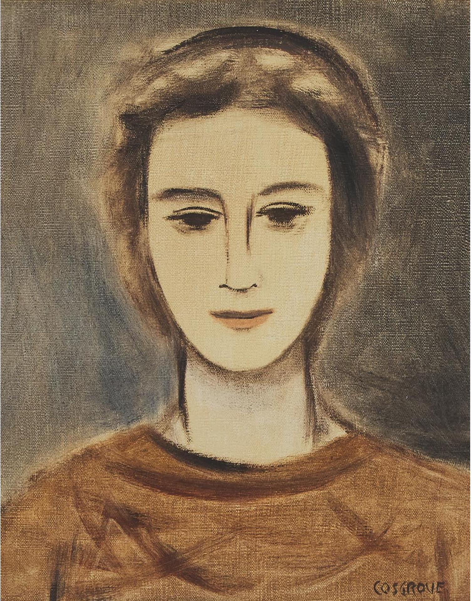Stanley Morel Cosgrove (1911-2002) - Girl In Brown Dress