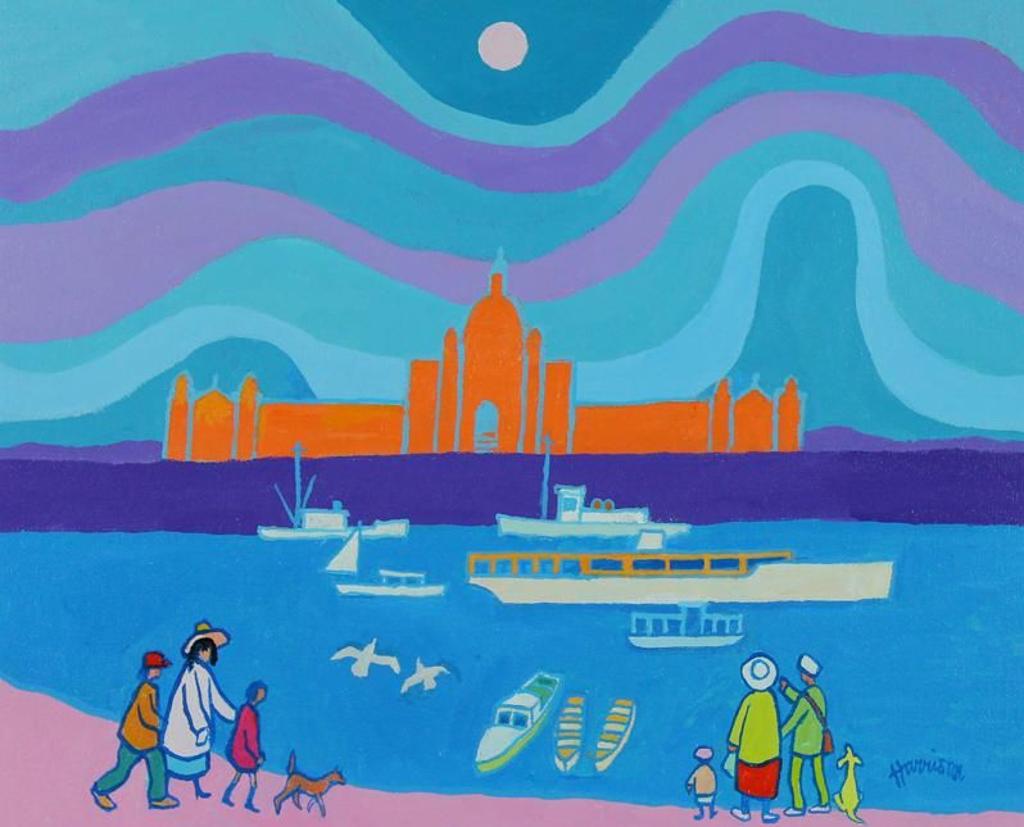 Ted Harrison (1926-2015) - Victoria Harbourside; 2008