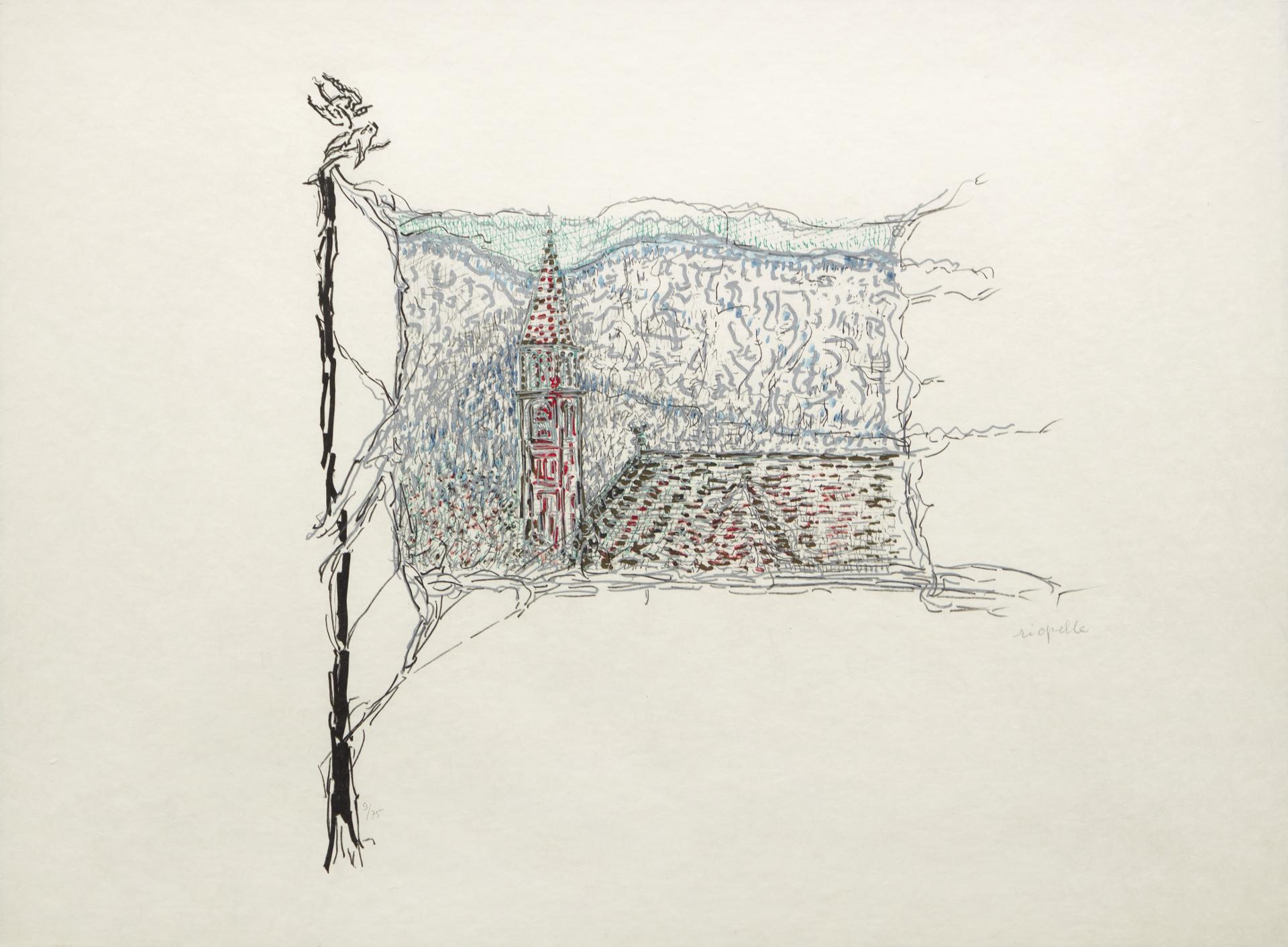 Jean-Paul Riopelle (1923-2002) - Le clocher, 1985-1989