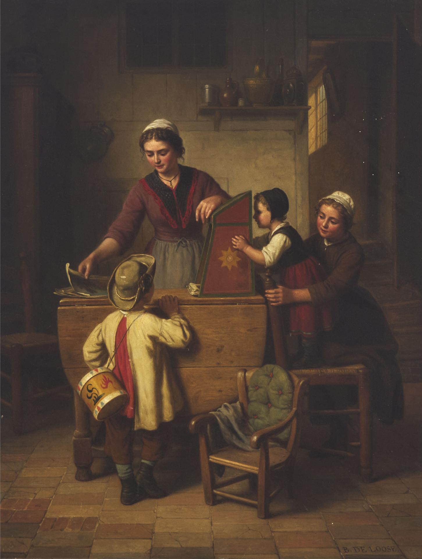 Basile de Loose - Untitled, Domestic Scene
