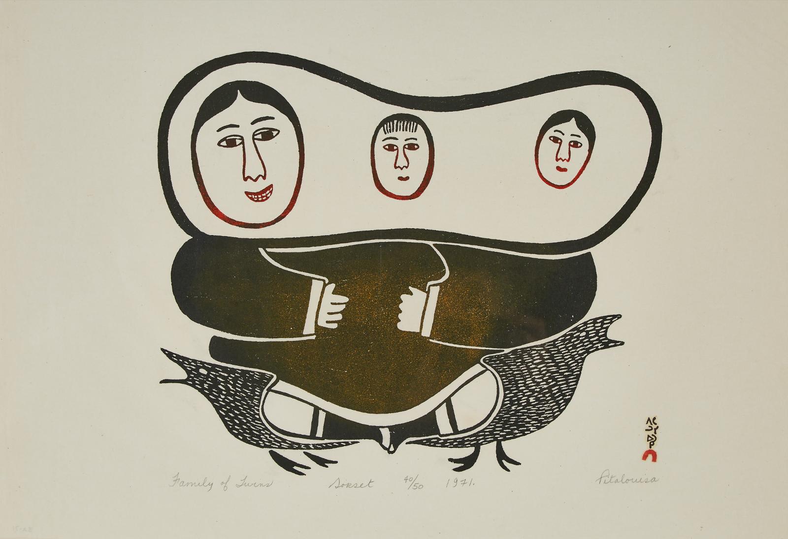 Pitaloosie Saila (1942-2021) - Family Of Twins