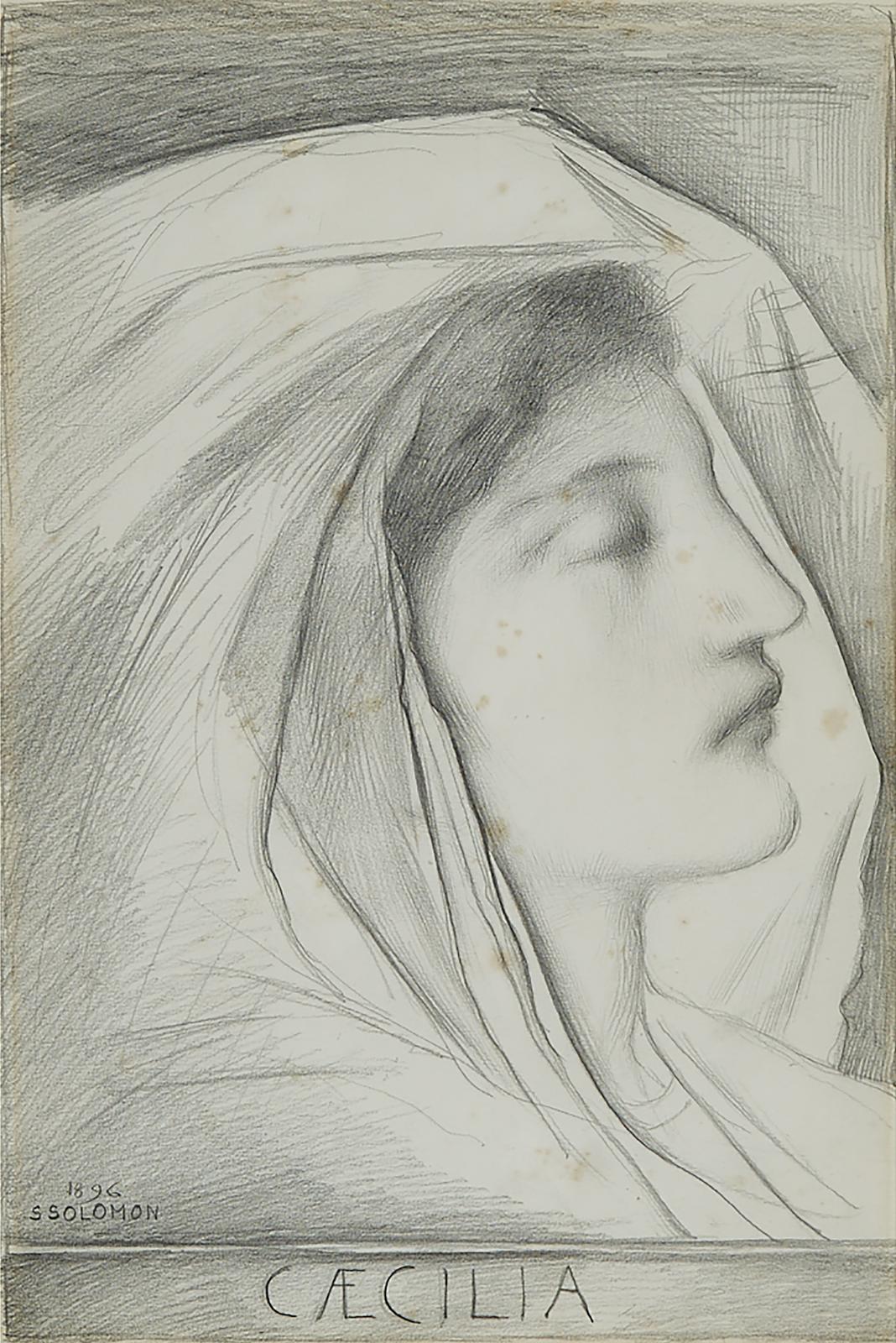 Simeon Solomon (1840-1905) - Caecilia, 1896