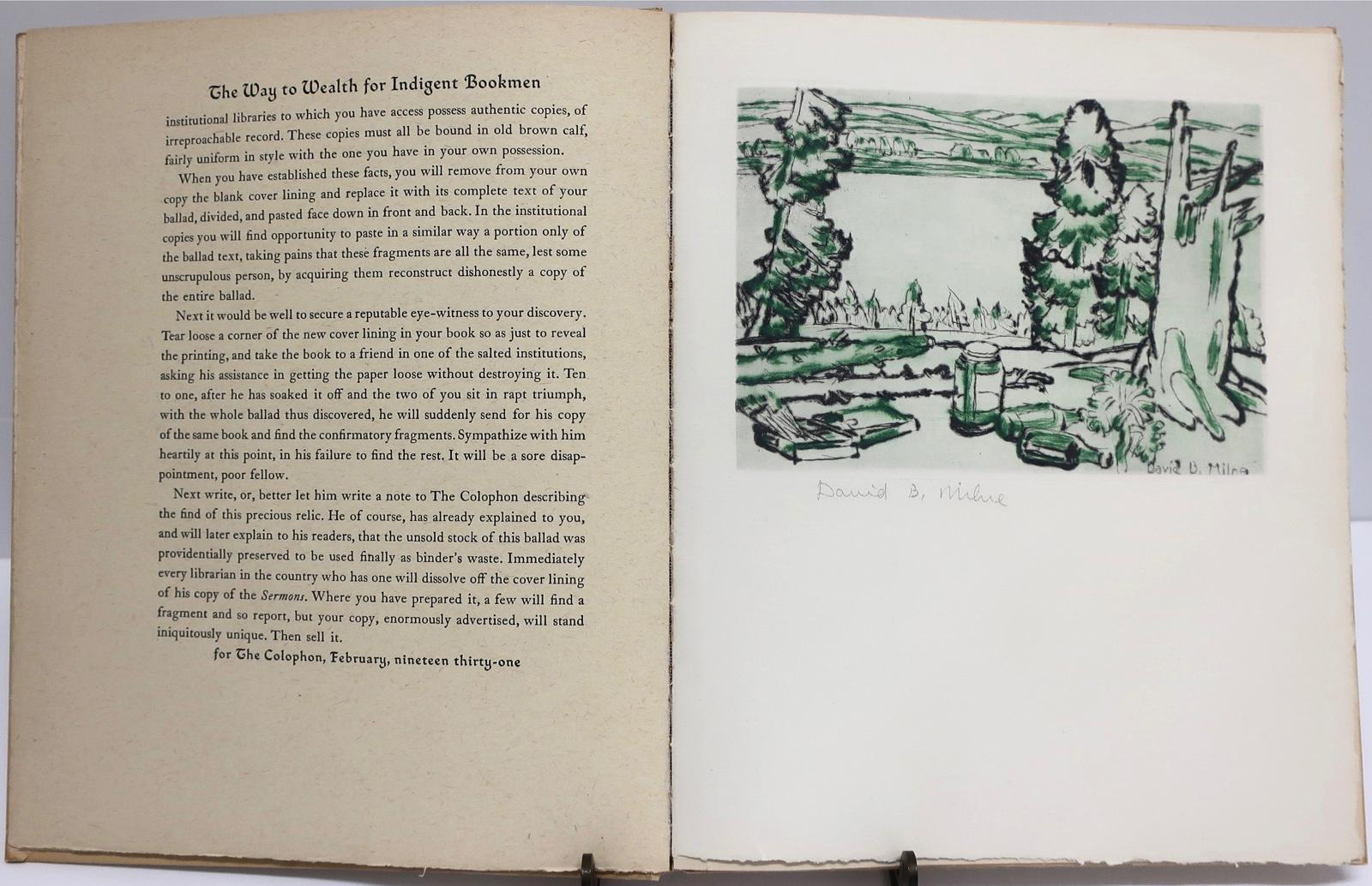 David Browne Milne (1882-1953) - Painting Place, 1931