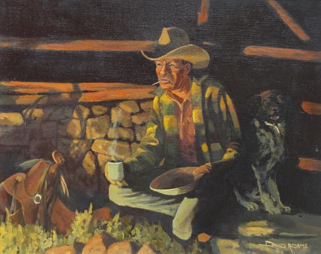 David Adams - Camp At Stone Corral; 1981