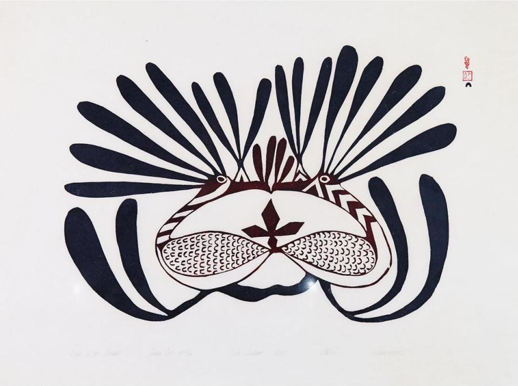Kenojuak Ashevak (1927-2013) - Birds In My Dreams