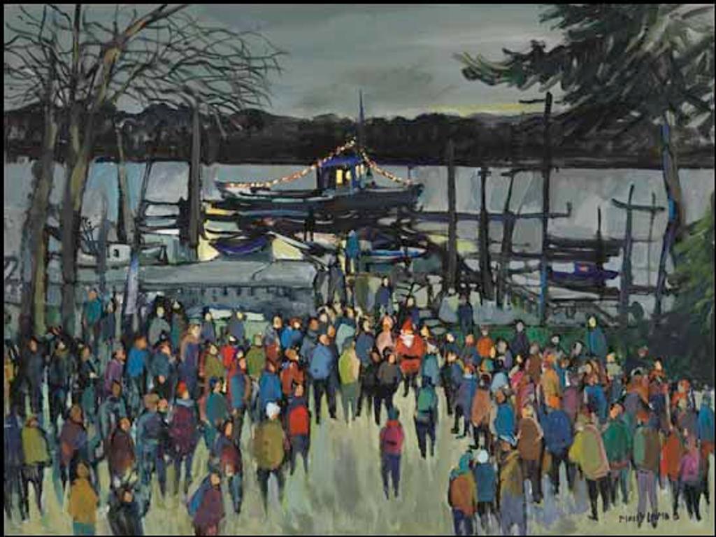 Molly Joan Lamb Bobak (1922-2014) - Santa Arrives, Galiano Island