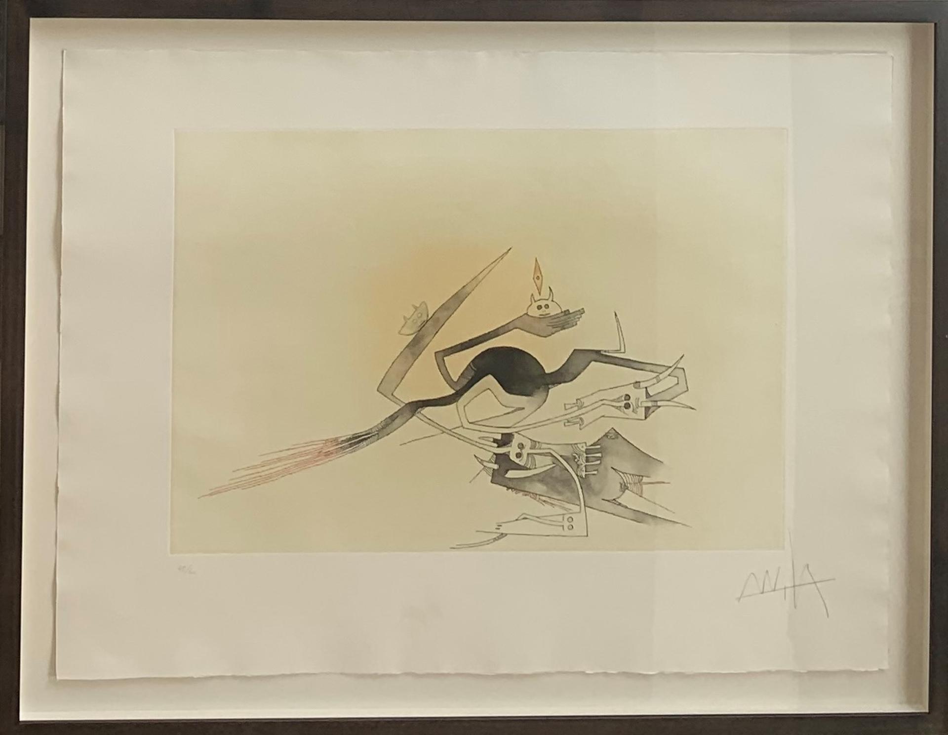 Wifredo Lam (1902-1982) - Contre une maison sèche, 1974