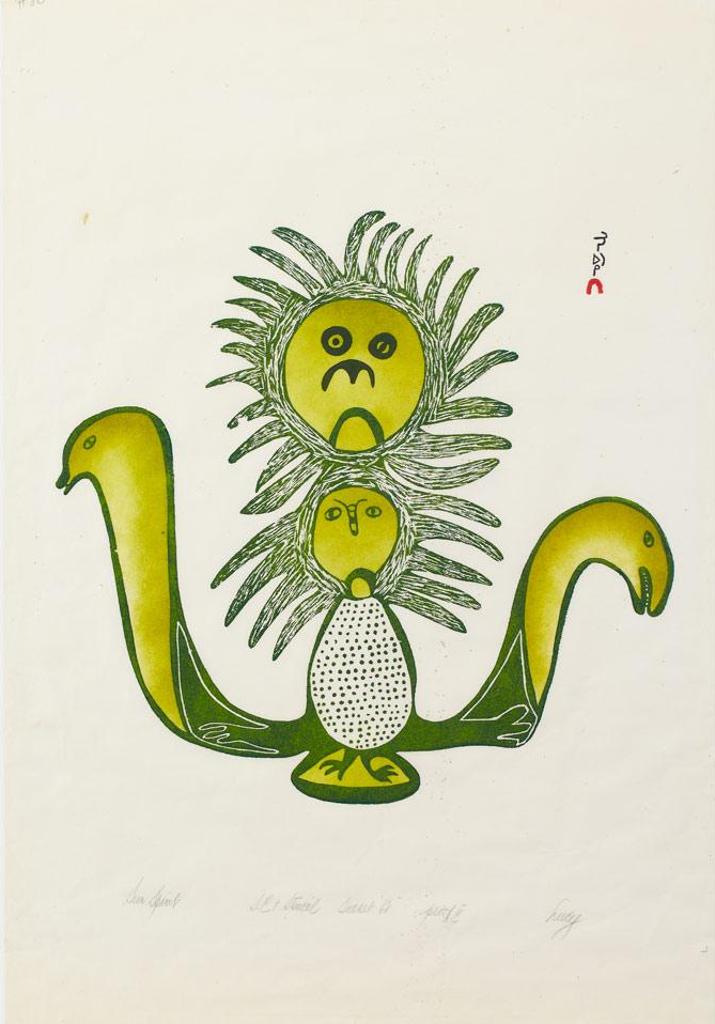 Lucy Qinnuayuak (1915-1982) - Sun Spirit