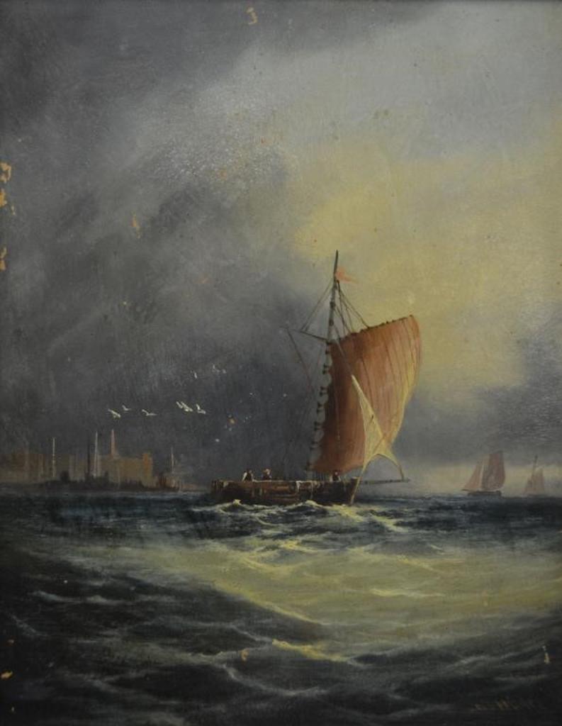 George Hilder (1866-1935) - Approaching Harbour