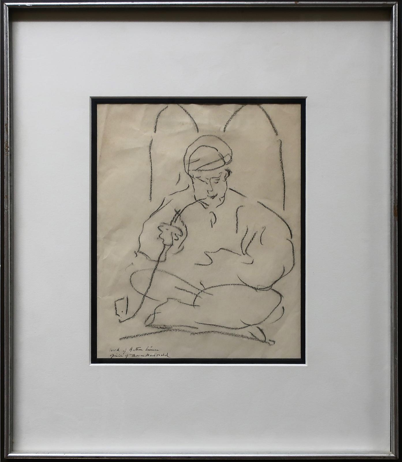 Arthur Lismer (1885-1969) - Untitled (Pipe Smoker)