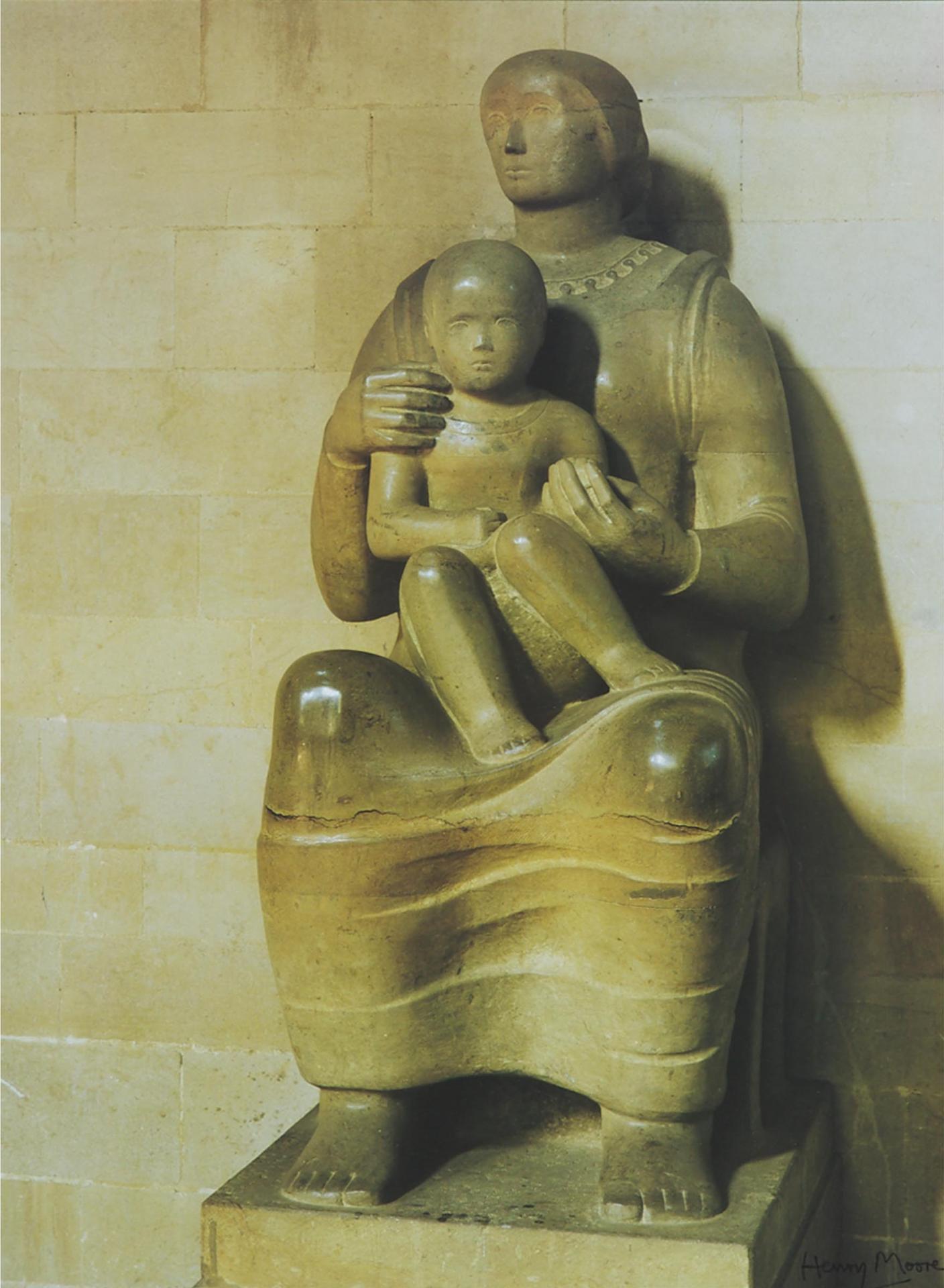 Henry Spencer Moore (1898-1986) - The Royal Academy Of Arts - (Depicting The Madonna And Child, 1943-44)