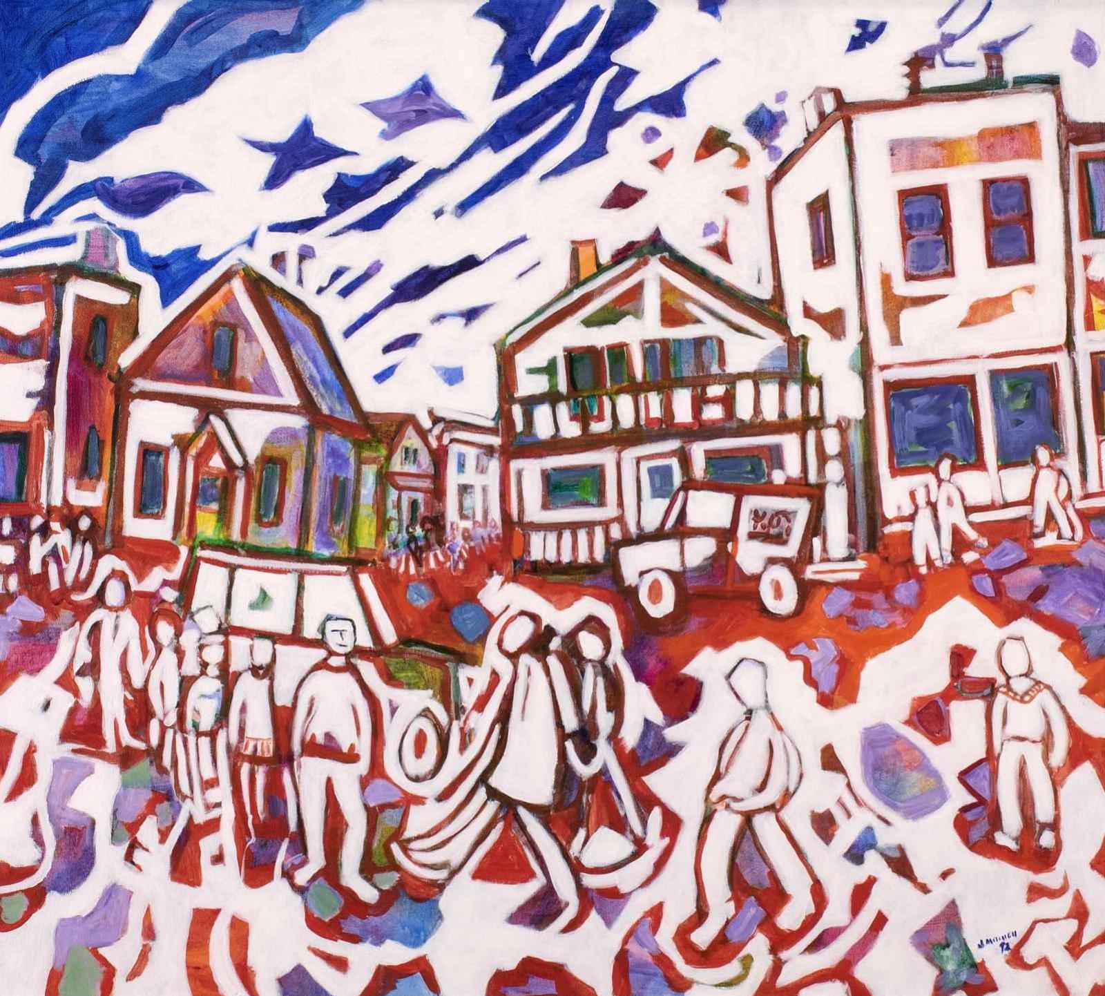 Janet Mitchell (1915-1998) - Just Another Ordinary Day; 1992