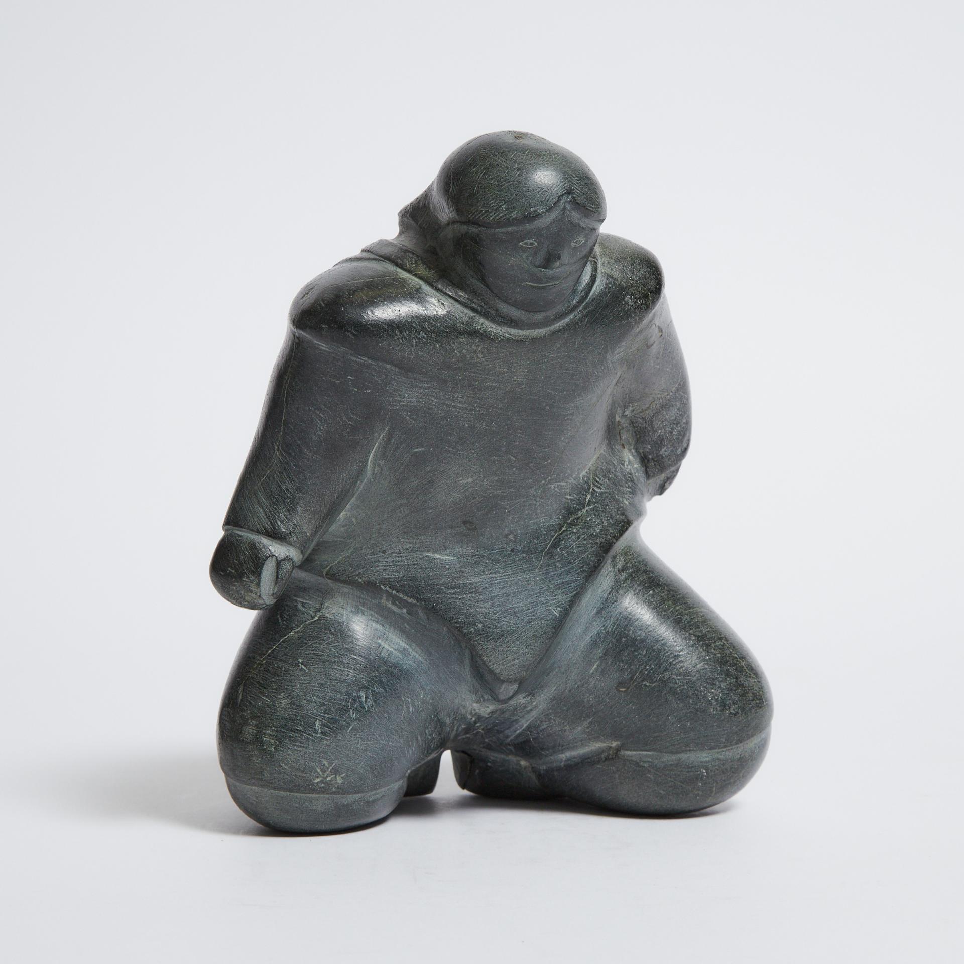 Mathew Aqigaaq (1940-2010) - Kneeling Woman