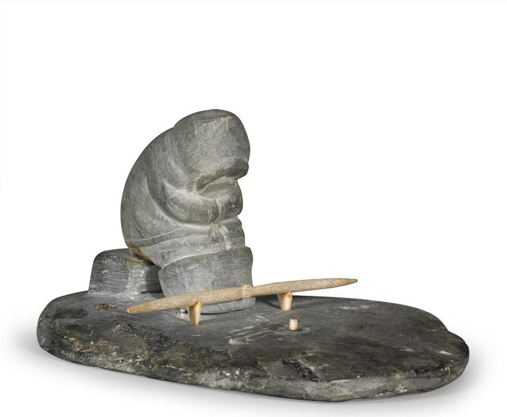 Ennutsiak (1896-1967) - Fisherman On Ice Floe