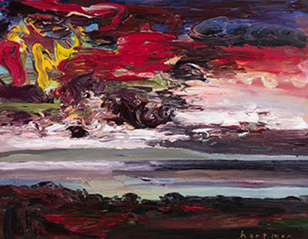 John Hartman (1950) - Nottawasaga Bay - Looking West from Simcoe County Rd. 6 and Concession 14