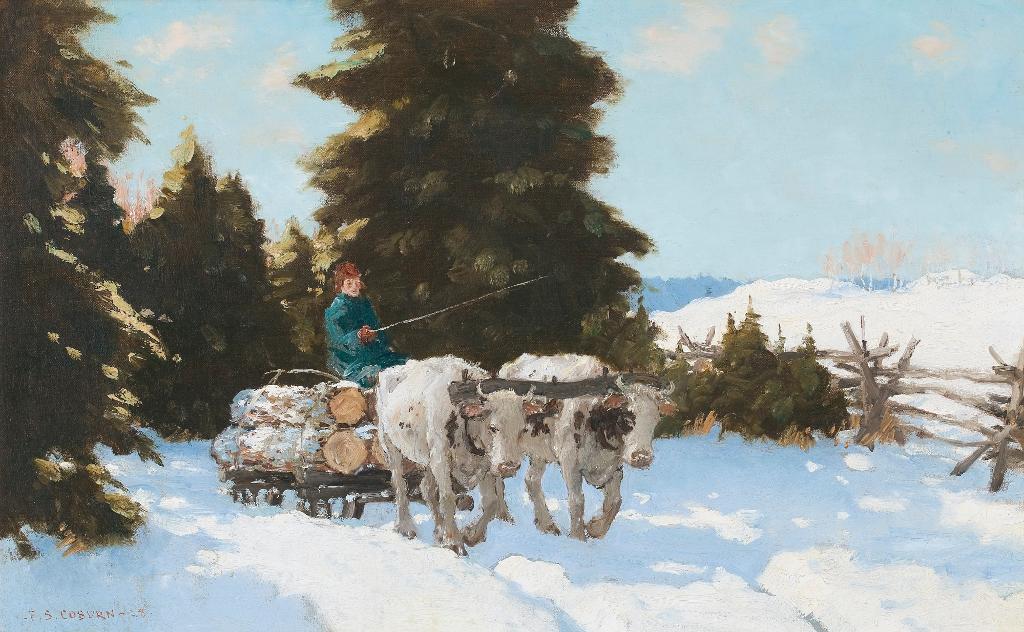 Frederick Simpson Coburn (1871-1960) - Logging, Eastern Townships