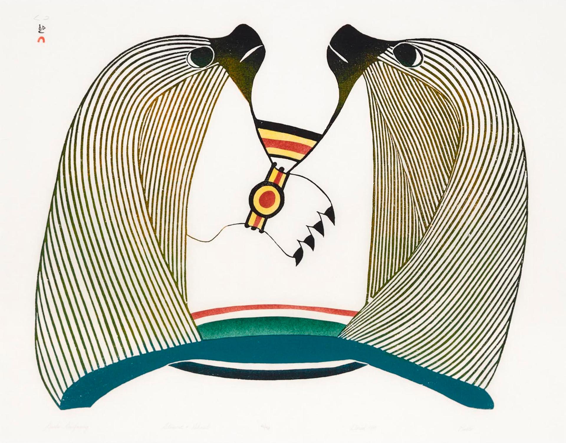 Pudlo Pudlat (1916-1992) - Seals Surfacing, 1985