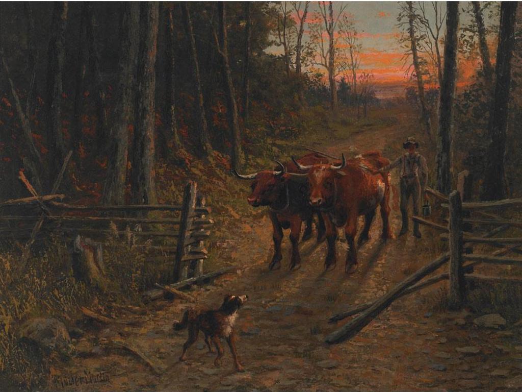 Thomas Mower Martin (1838-1934) - Ox Team