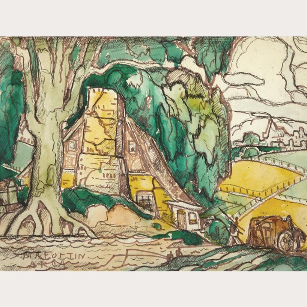 Marc-Aurèle Fortin (1888-1970) - Paysage Laurentiens, 1941