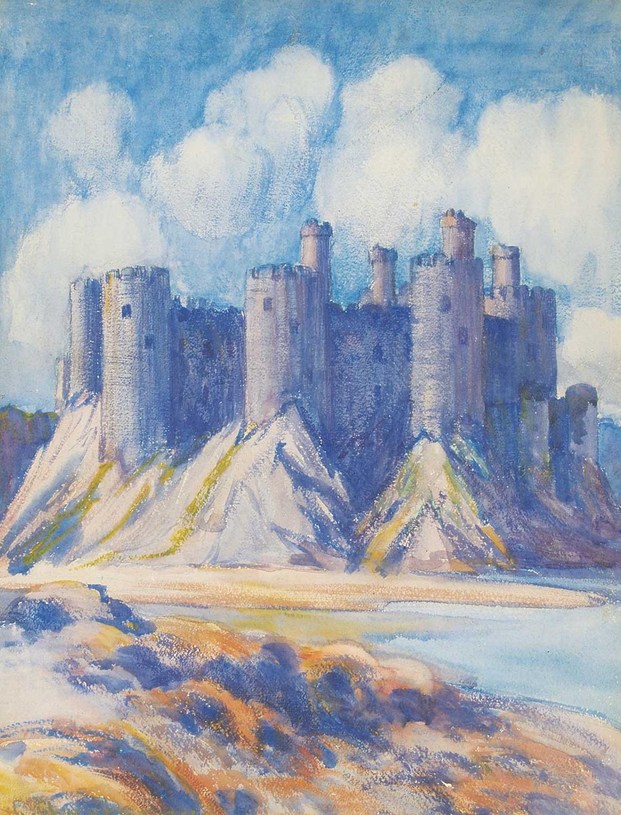 Georges Chavignaud (1865-1944) - Untitled - Castle on the Lake