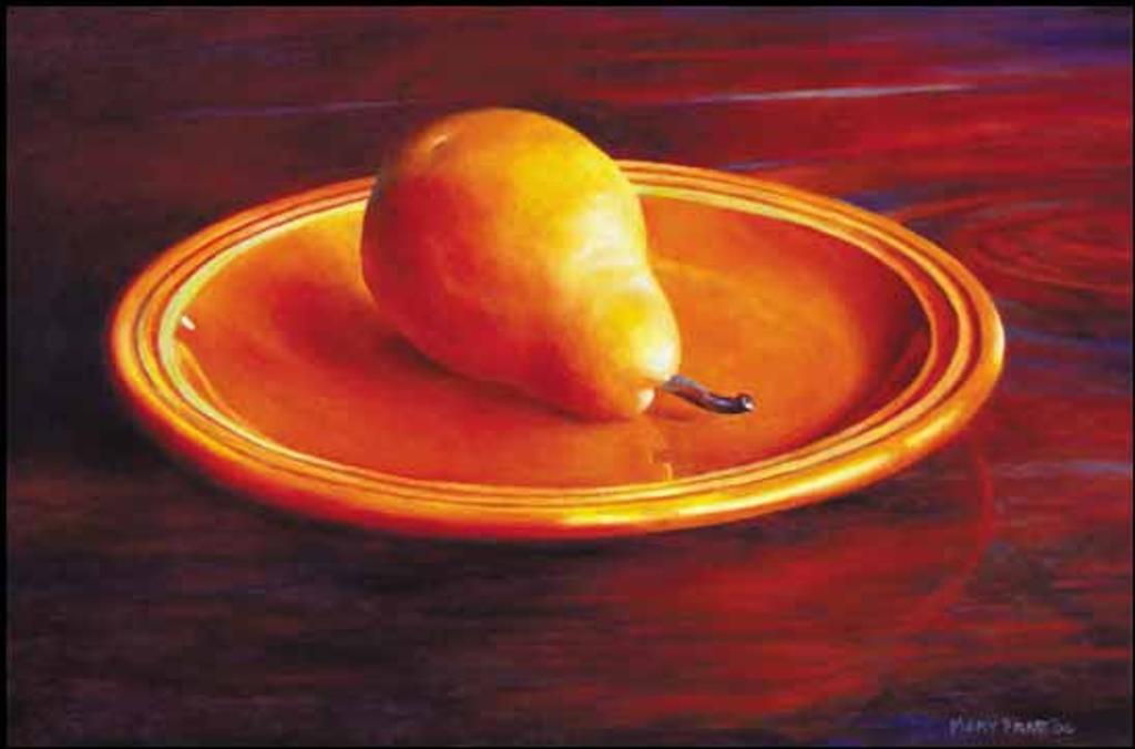 Mary Frances West Pratt (1935-2018) - Yellow Pear on a Yellow Plate
