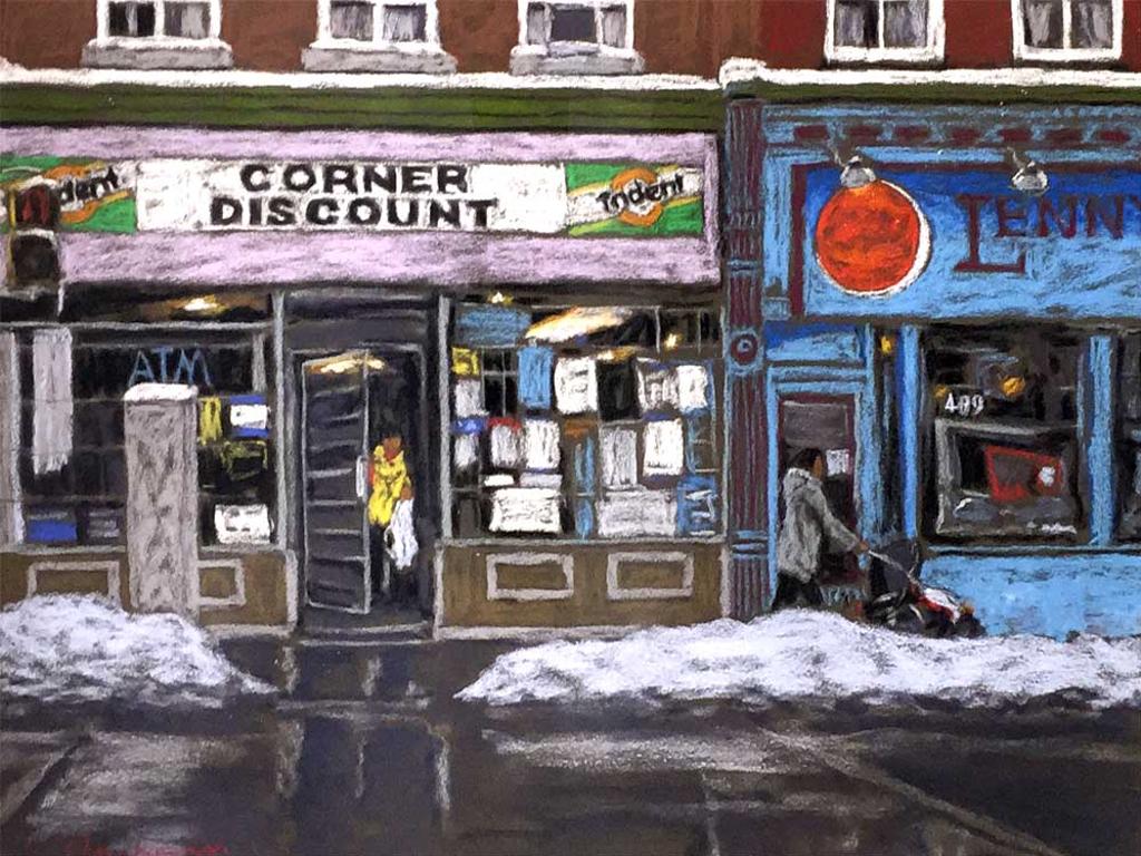 Luc Deschamps (1961-2021) - Corner Store, Cabbagetown - Toronto