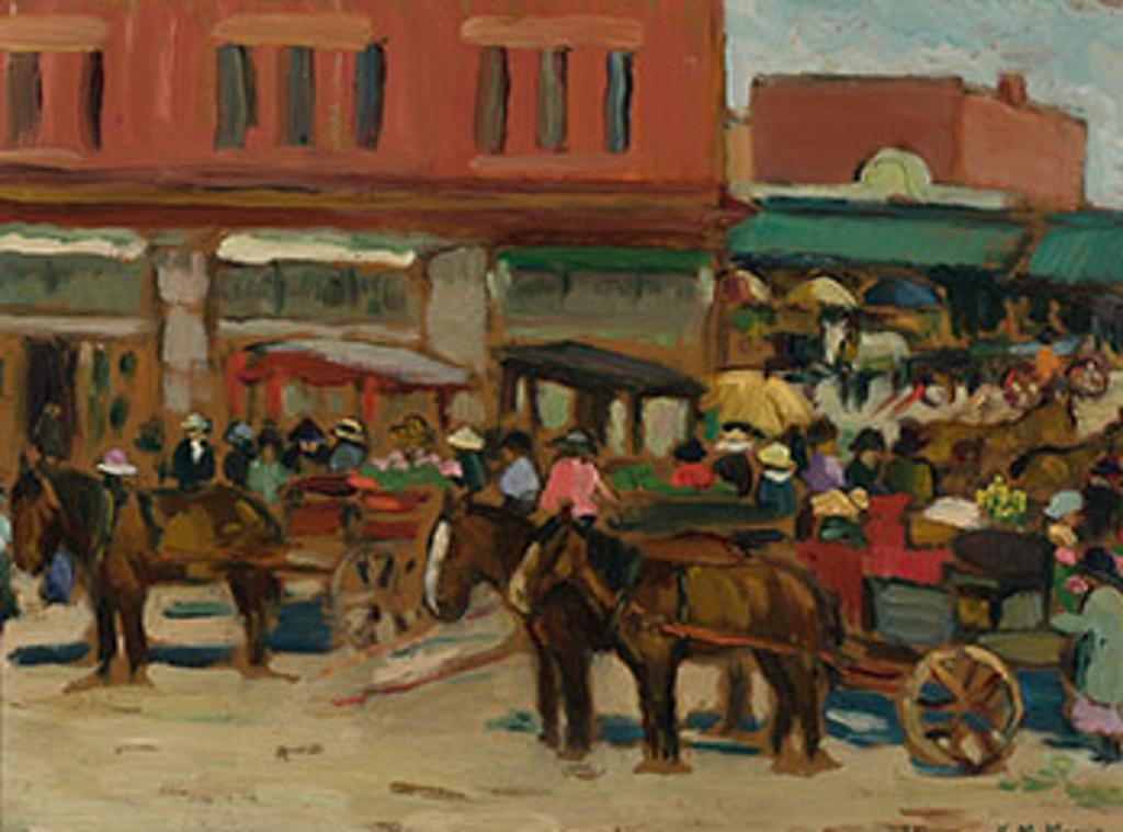 Kathleen Moir Morris (1893-1986) - Market Day, Ottawa