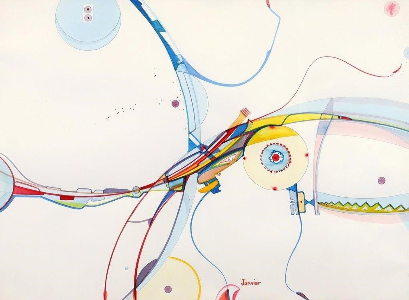 Alex Simeon Janvier (1935-2024) - Melting Snow