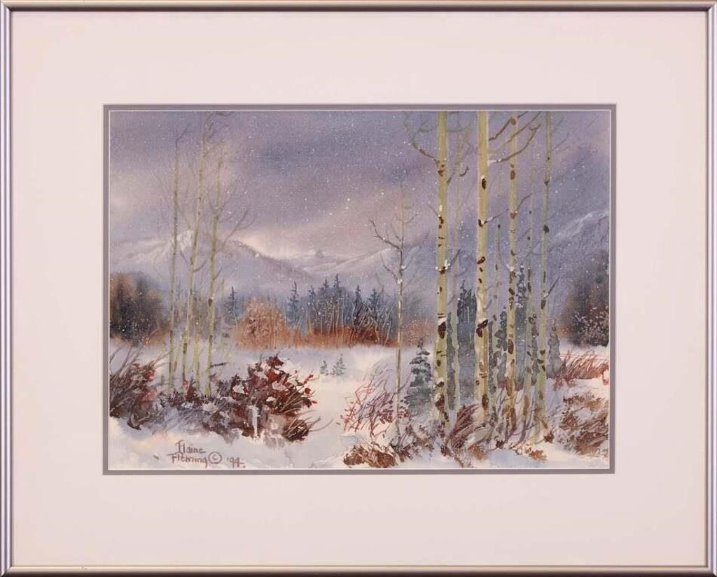 Elaine Fleming (1928-2014) - Ending Flurries (Near Bragg Creek)