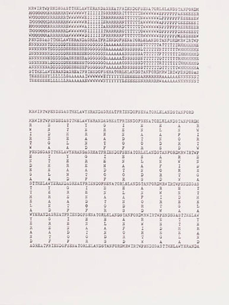 Carl Andre (1935) - MRWIRTWPENDEGASTTHELAWYERANDAGREAT