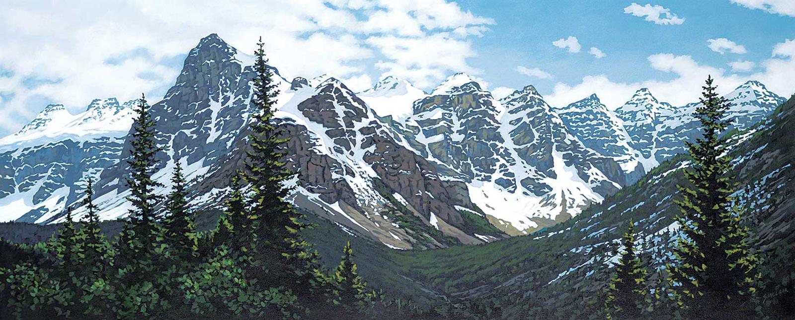 Deborah Lougheed Sinclair (1953) - Moraine Lake Viewpoint